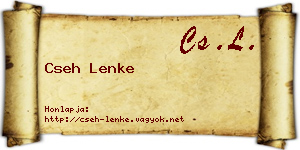 Cseh Lenke névjegykártya